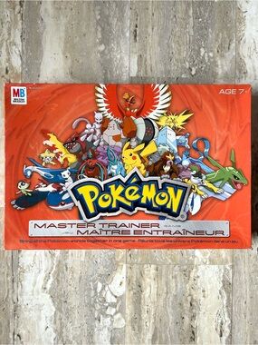 Vintage Pokemon Master Trainer Board Game. 2005 Pre-owned Vintage Pokémon